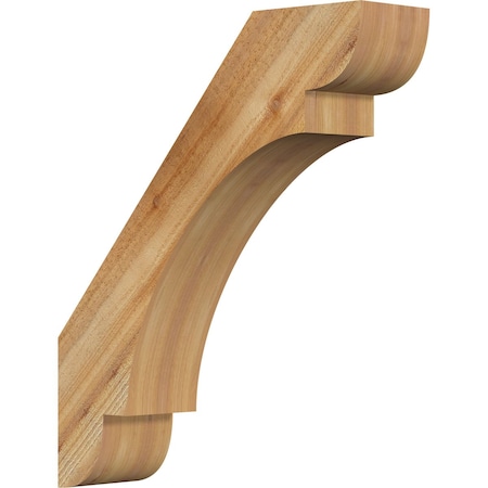 Ekena Millwork 6"W x 24"D x 28"H Olympic Rough Sawn Knee Brace, Western Red Cedar BRC06X24X28OLY00RWR